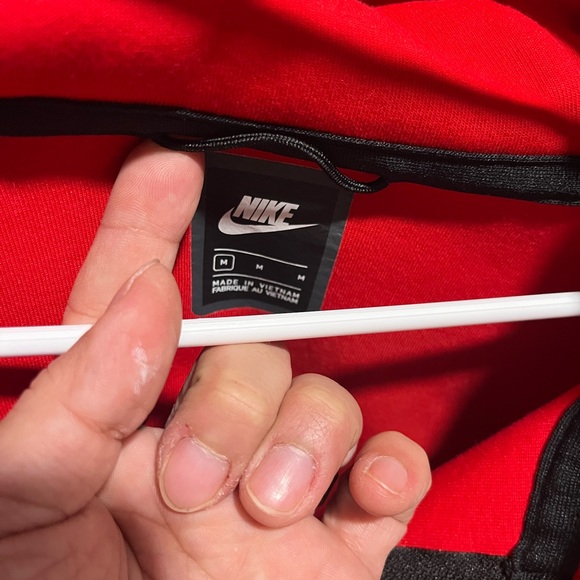 Nike Red and Black Hoodie - Picture 2 of 2
